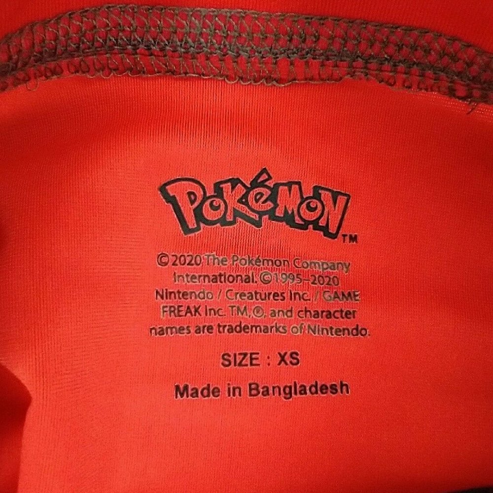 Boy's Pokemon Rash Guard - RED XS (4/5) - Picture 3 of 4